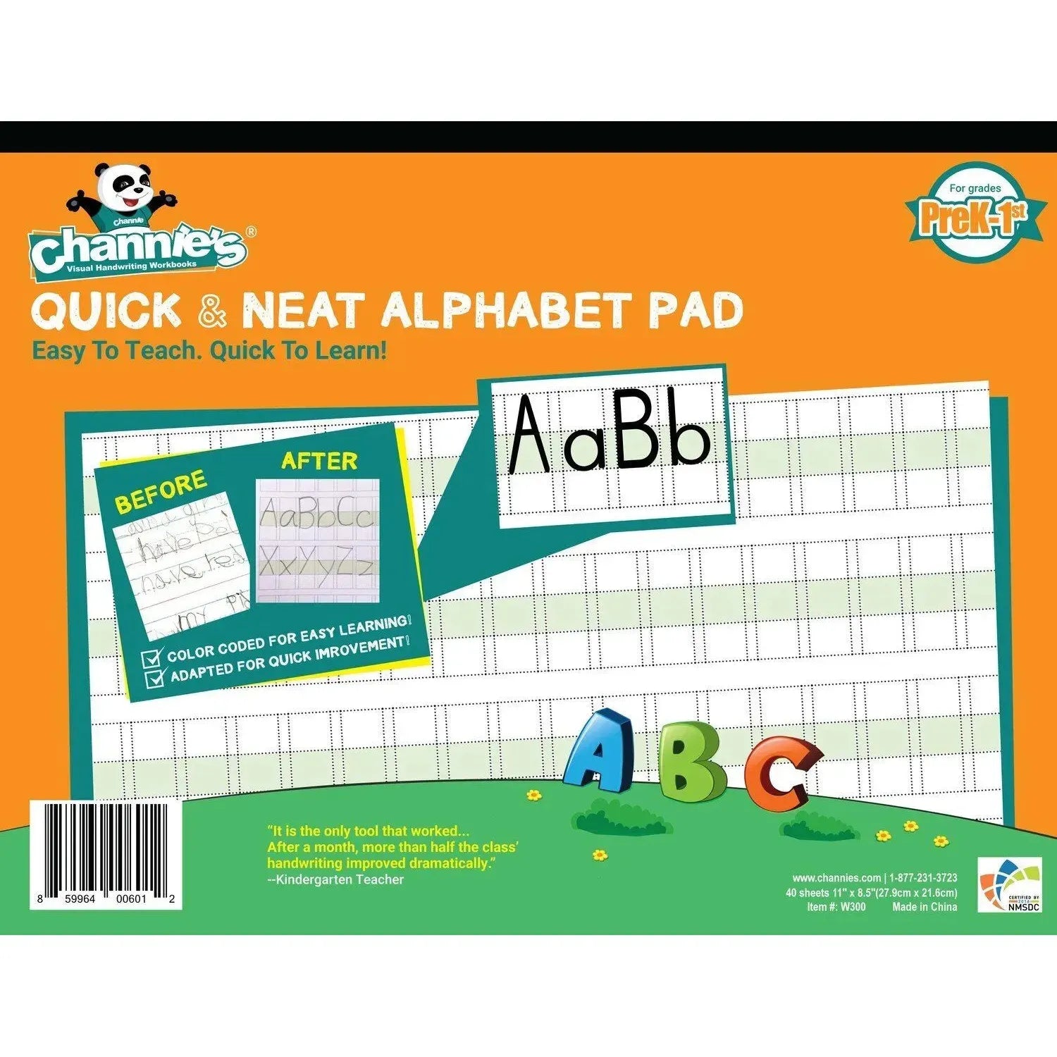 Channie's Quick & Neat Alphabet Pad