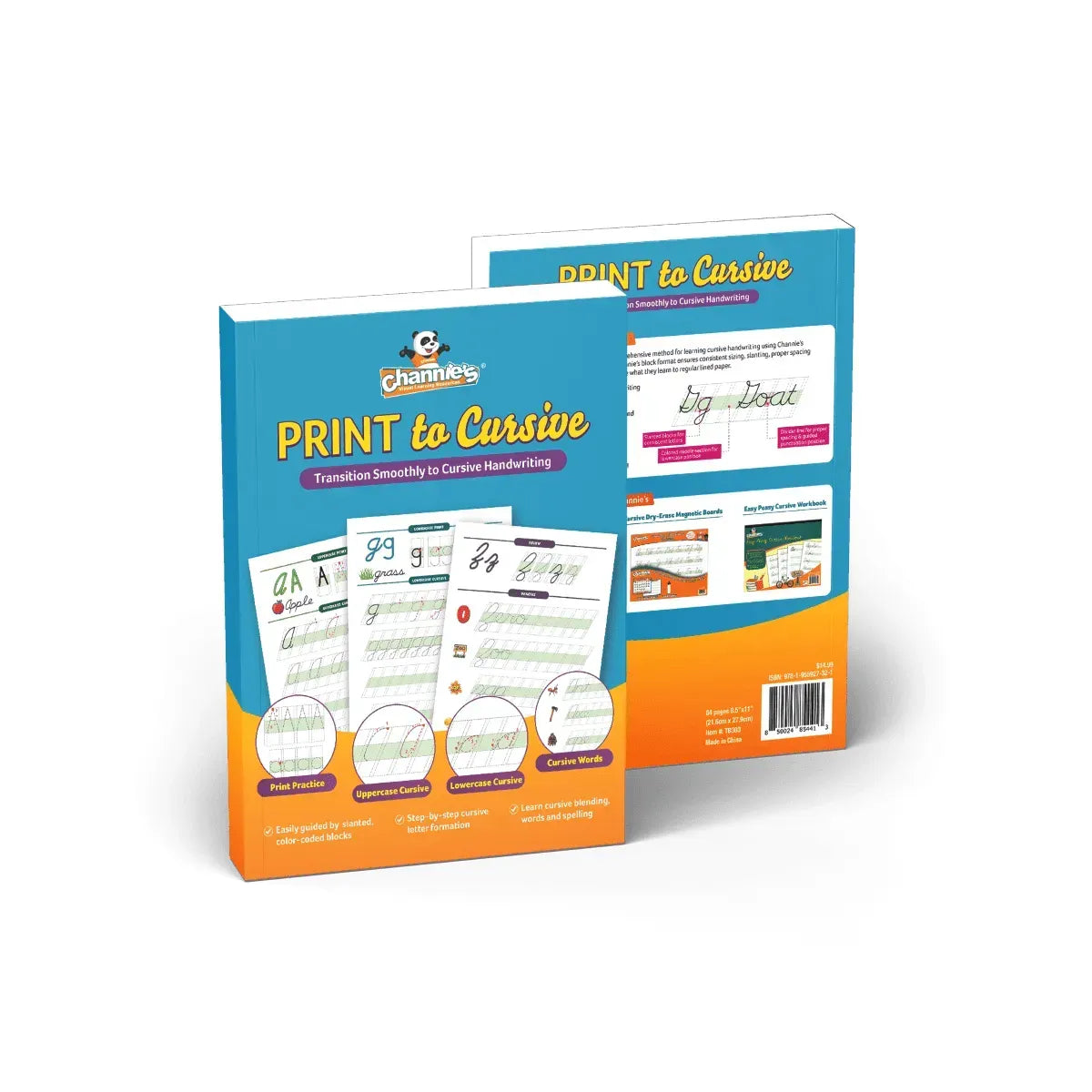 Channie's Print To Cursive-Transition Smoothly To Cursive Handwriting