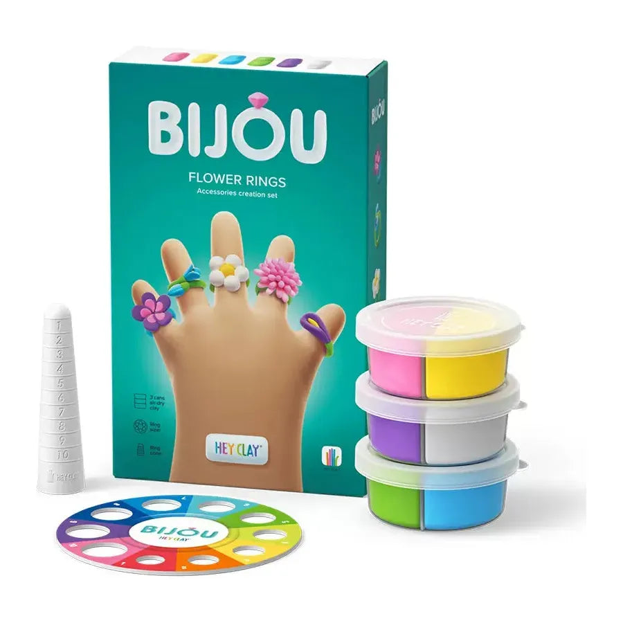 Hey Clay Bijou Flower Rings