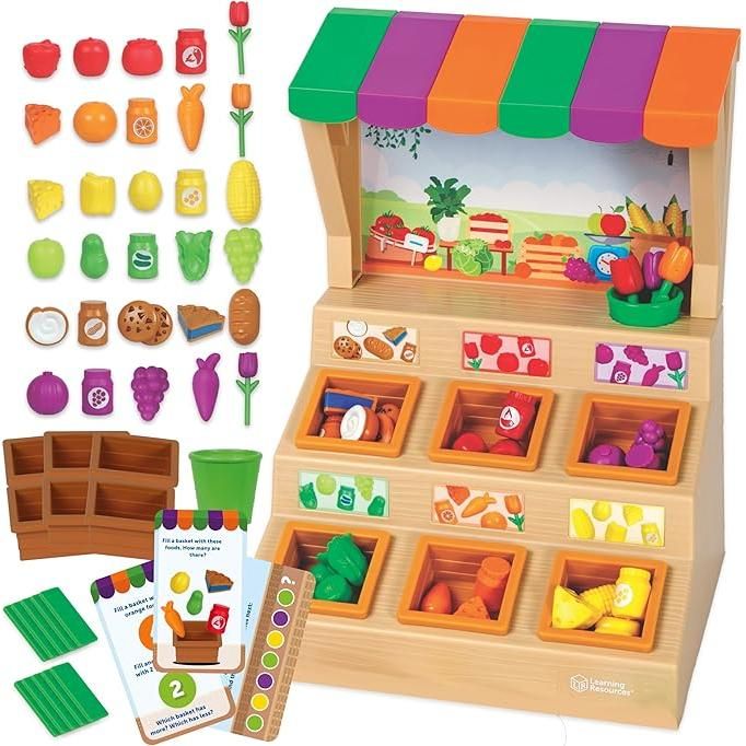 Learning Resources mini farm stand sorting set