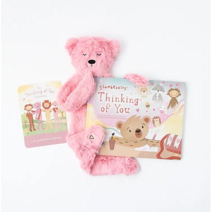 Slumberkins Peony Honey Bear + Hardcover Book