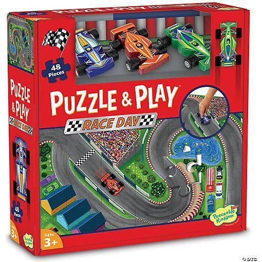 MindWare Puzzle & Play: Race Day Floor Puzzle