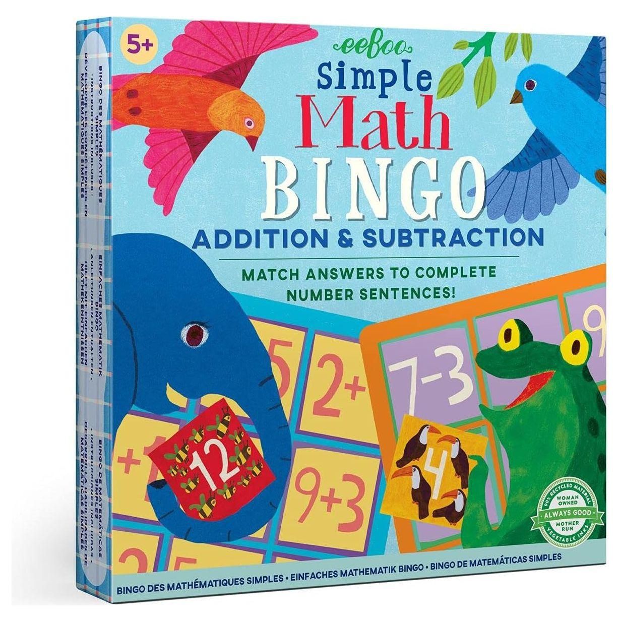 Simple Math Bingo