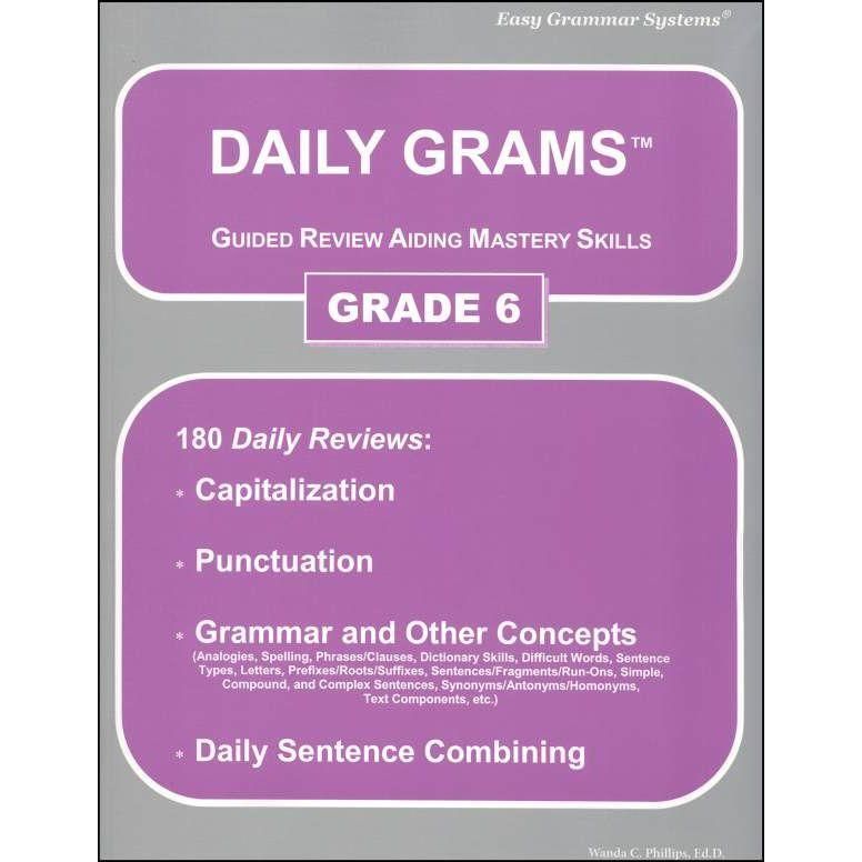 Daily Grams: Grade 6 Teacher Text
