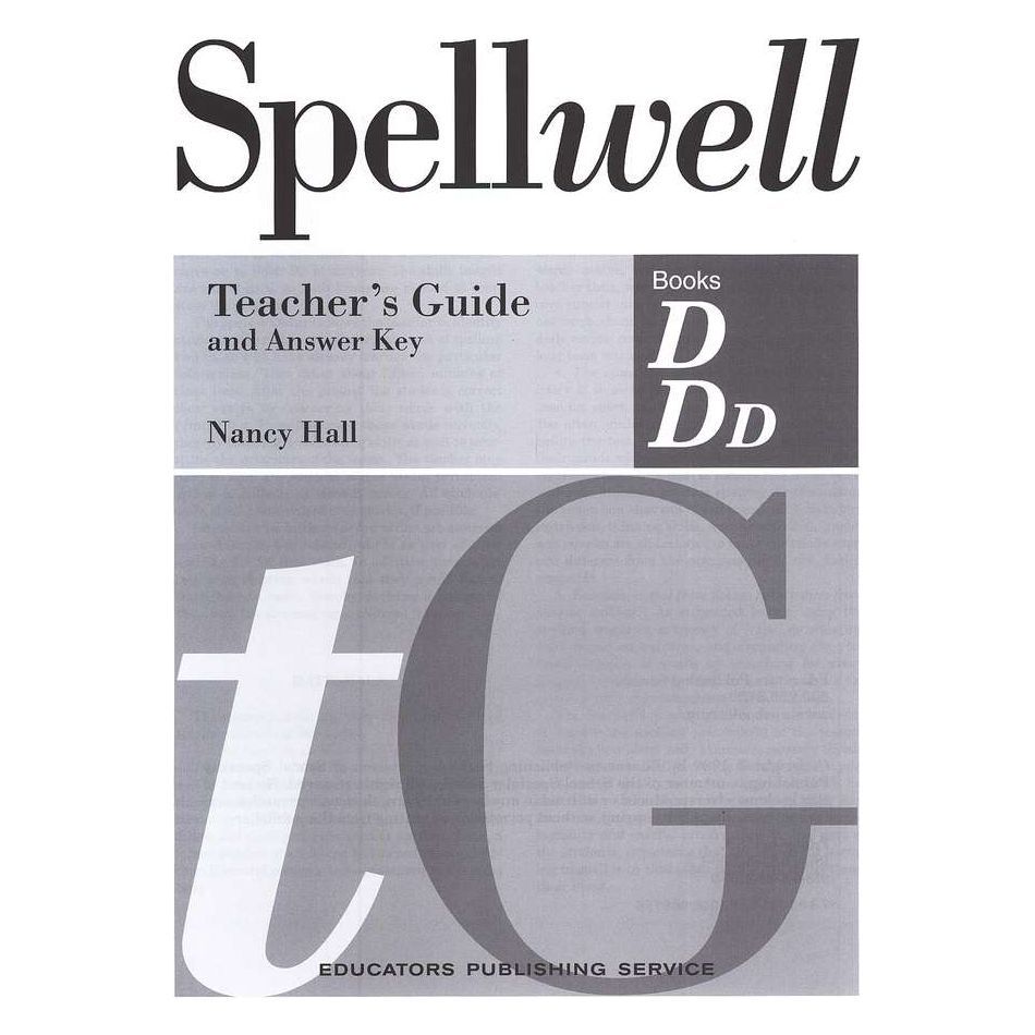 Spellwell Levels D and DD, Teacher's Guide