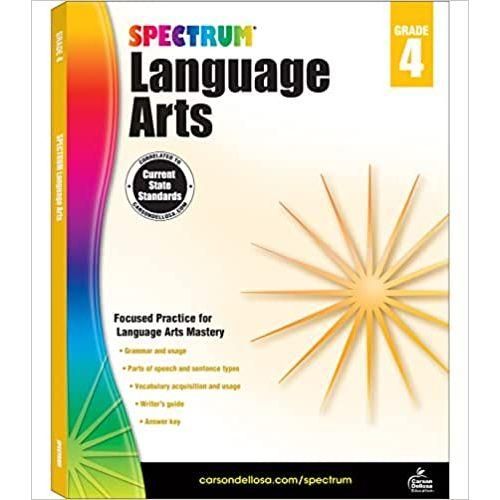 Spectrum: Language Arts Workbook Grade 4