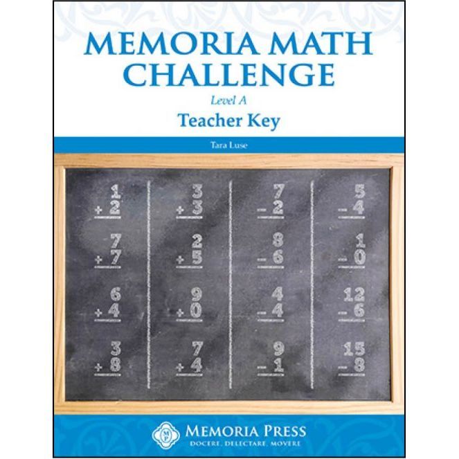 Memoria Math Challenge Level A Teacher