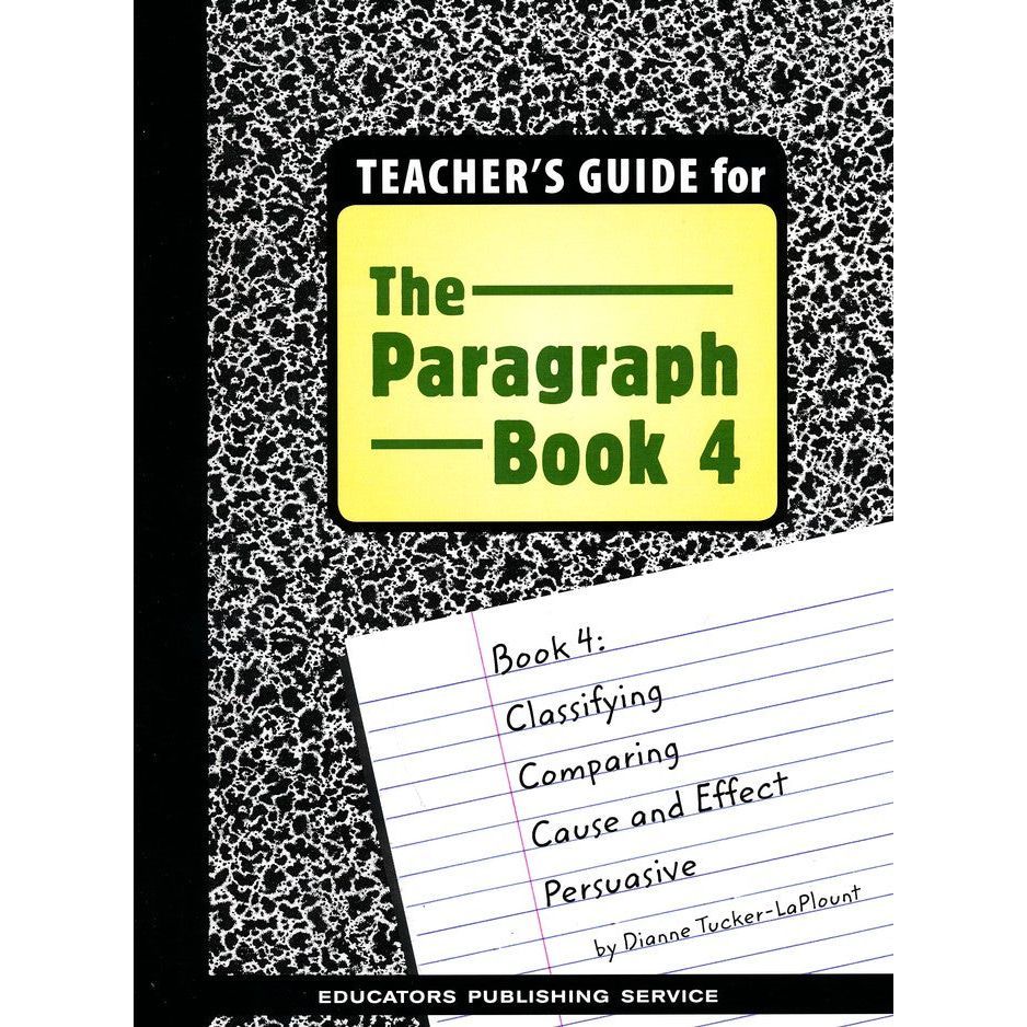 The Paragraph Book 4, Teacher's Guide
