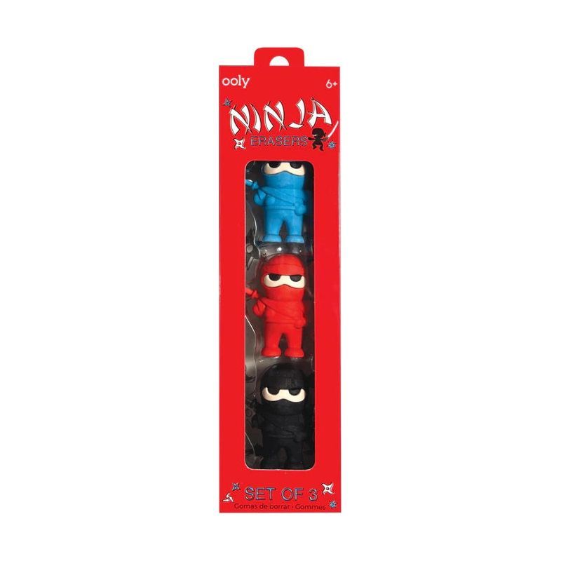 Ooly Ninja Erasers Set of 3