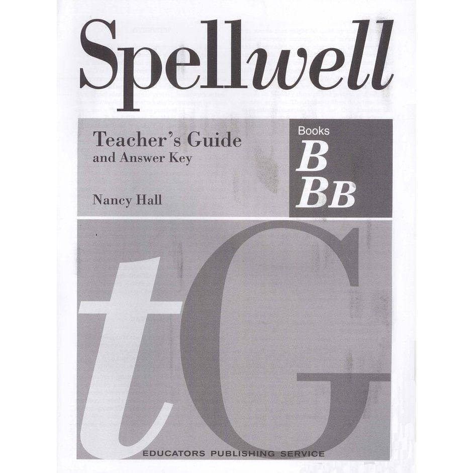 Spellwell Levels B and BB Teacher's Guide