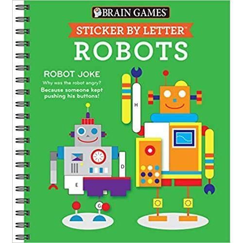 Brain Games: Sticker By Letter Robots