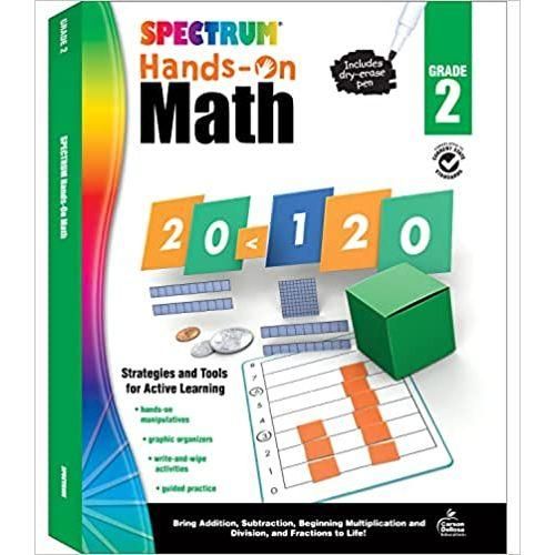 Spectrum: Hands-On Math Workbook Grade 2