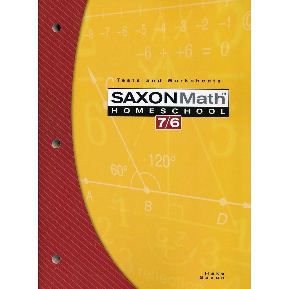 Saxon Math: 7/6 Homeschool Testing Book 4th Edition