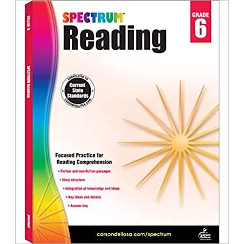 Spectrum: Reading Workbook Grade 6