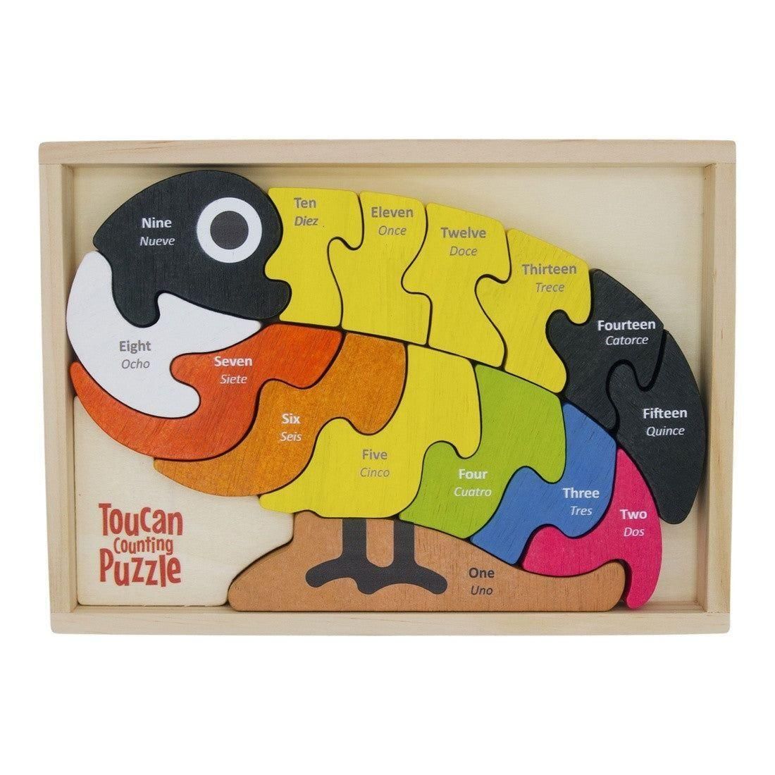Begin Again: Counting Toucan Wooden Puzzle