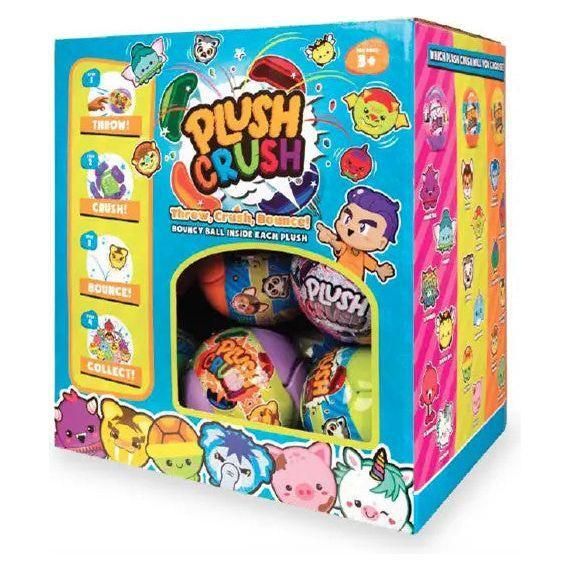 Plush Crush Bouncy Ball (Girl, Dino, Animal)