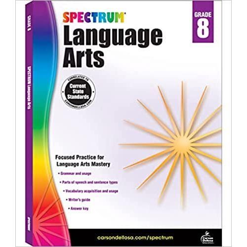 Spectrum: Language Arts Workbook Grade 8