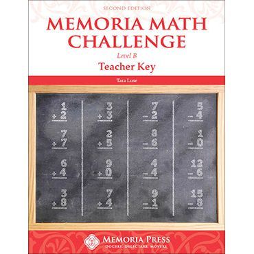 Memoria Math Challenge Level B Teacher