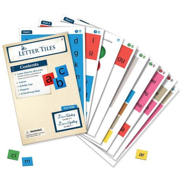All About Learning Press: Letter Tiles (for reading and spelling program)