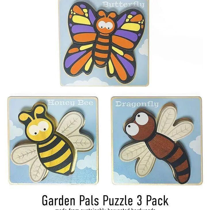 Garden Pals Puzzles 3-Pack - Chunky Pieces 5 piece Puzzles