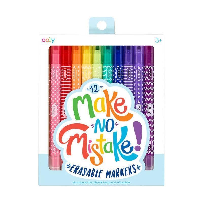OOLY: Make No Mistake! Erasable Markers (Set Of 12)
