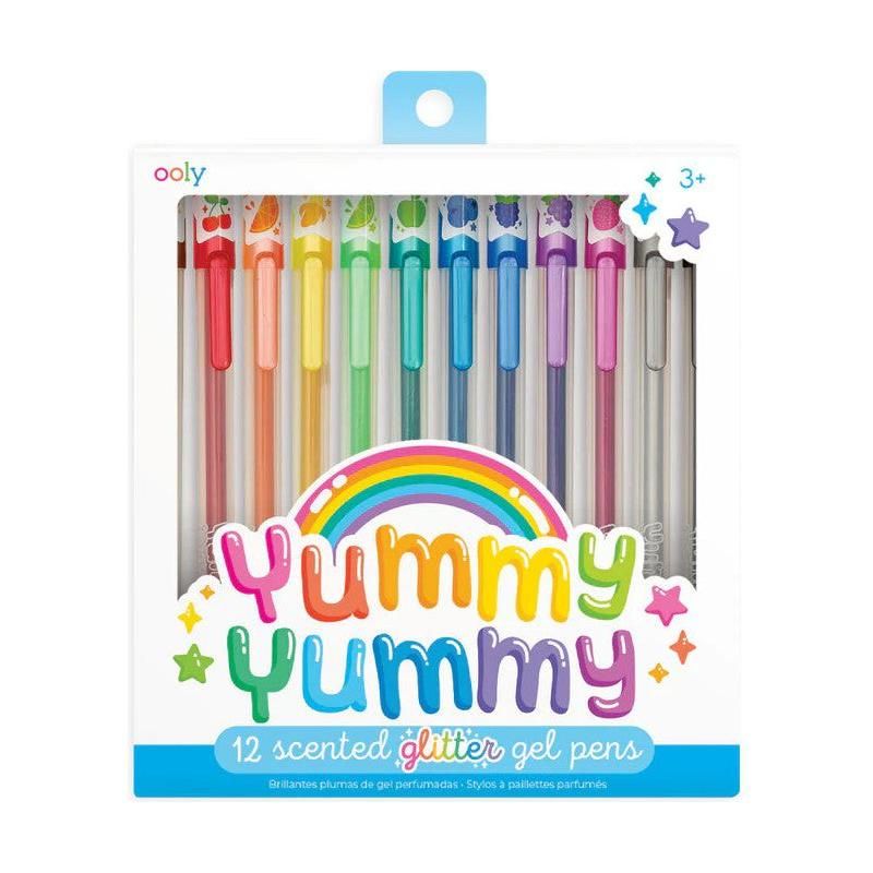 OOLY: Yummy Yummy Scented Colored Glitter Gel Pens (Set Of 12)