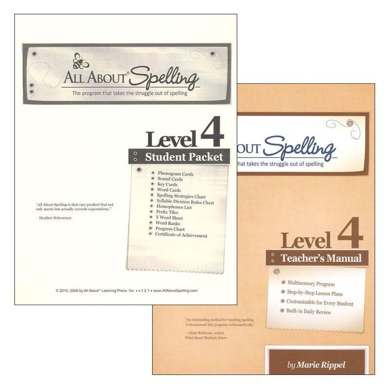 All About Spelling: Level 4 (Black & White)