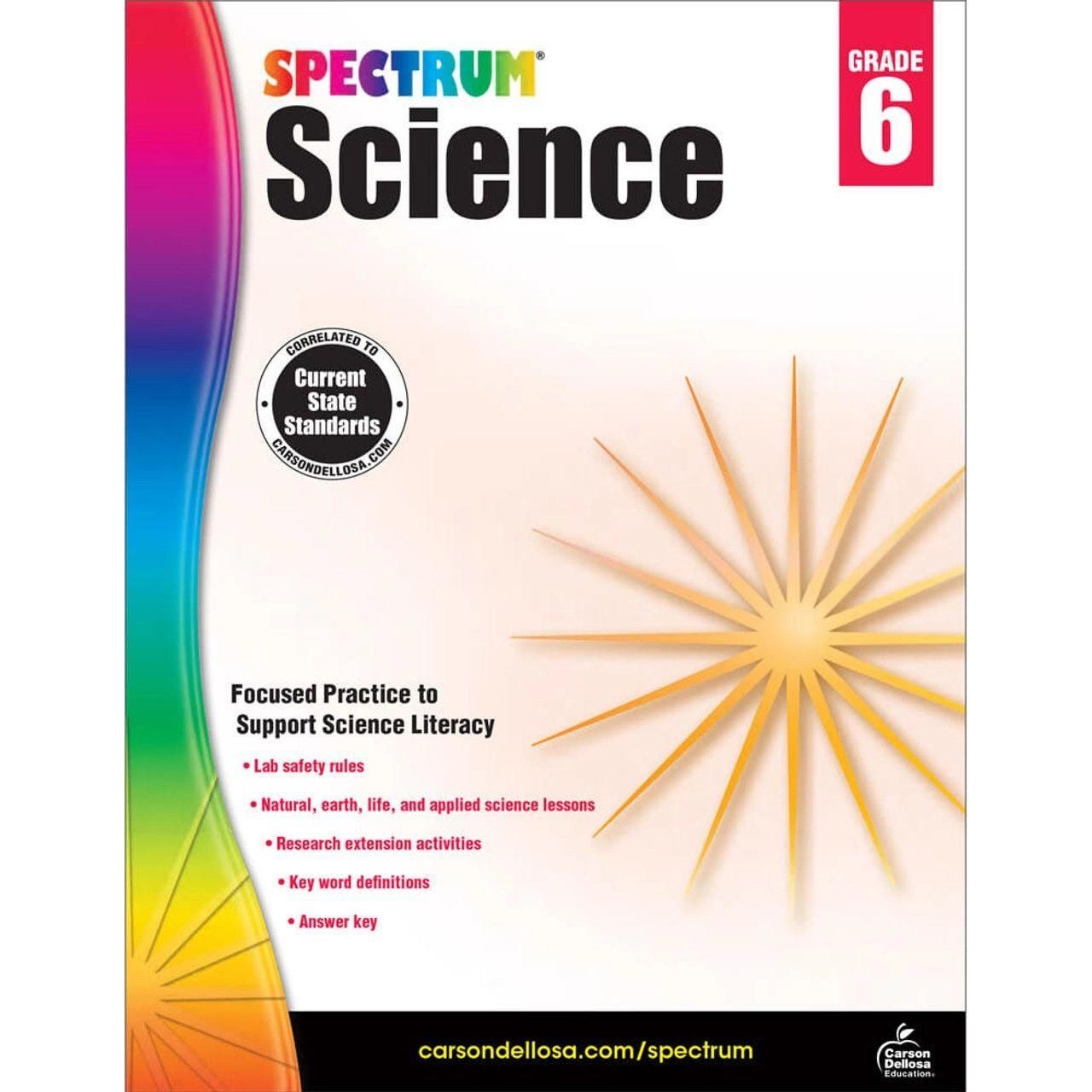 Spectrum Science Workbook Grade 6