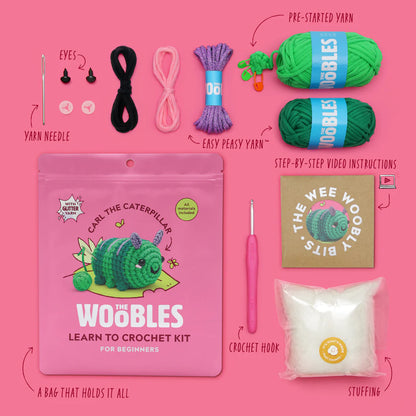 Woobles: Carl the Caterpillar Crochet Kit