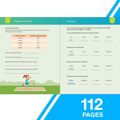 Ixl Math Workbook: Grade 5 Decimals