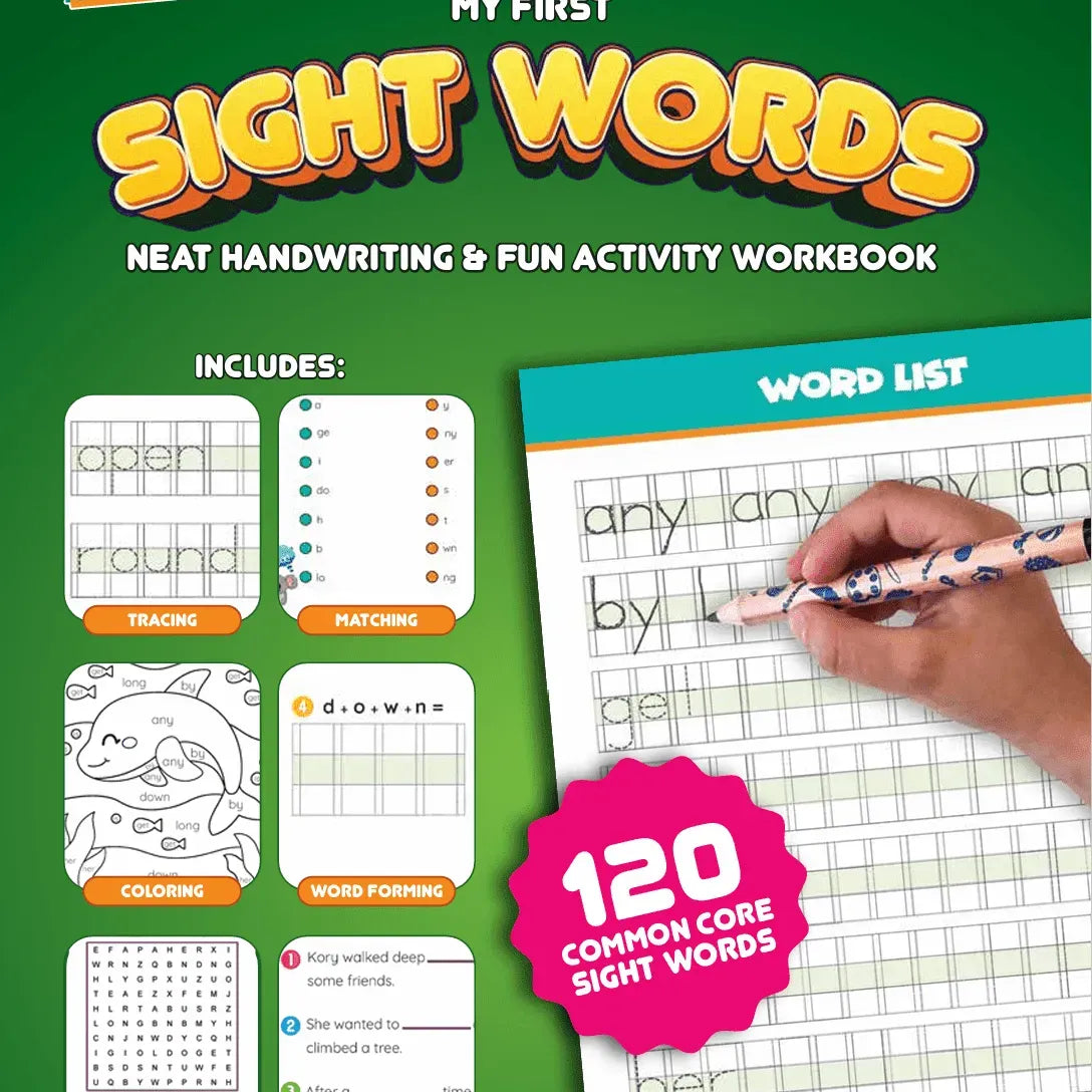 Channie's: My First Sight Word Neat Handwriting & Fun Activity Workbook