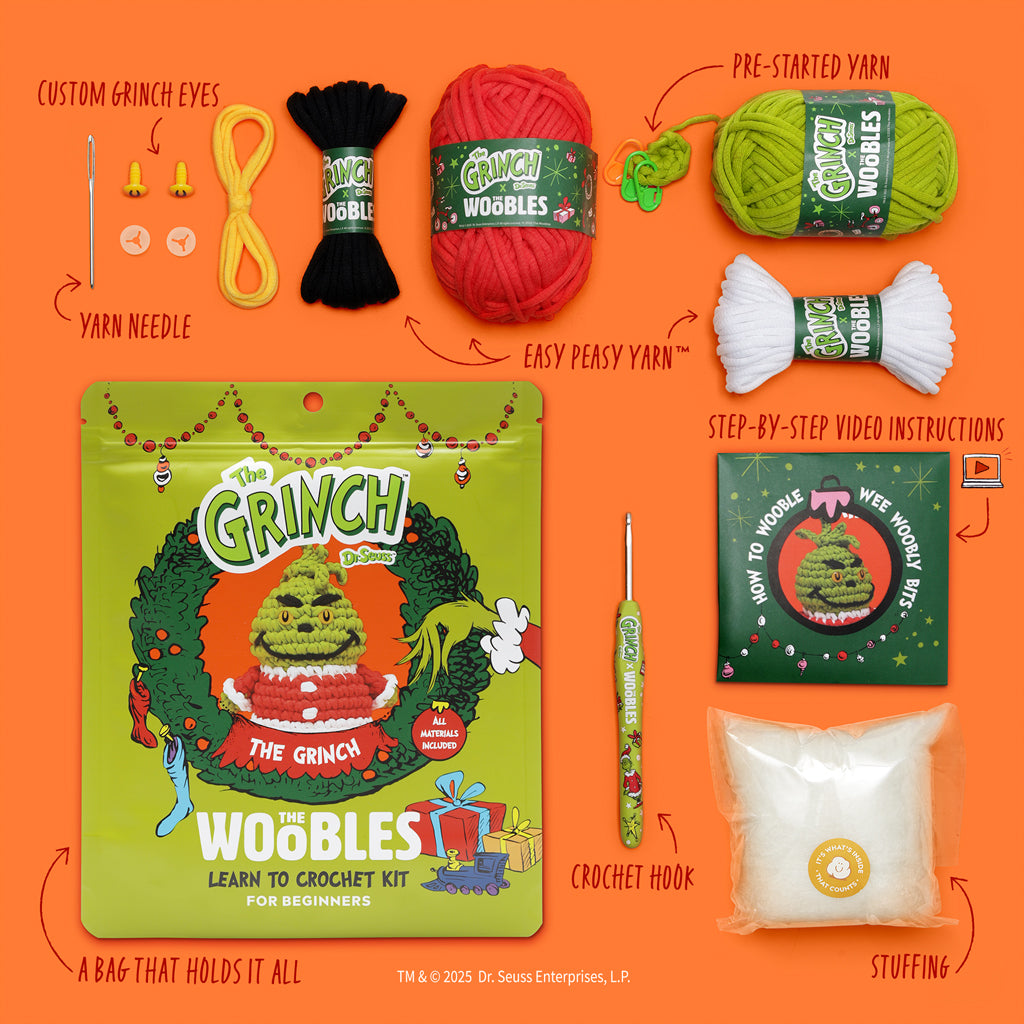 Woobles  The Woobles The Grinch Crochet Kit
