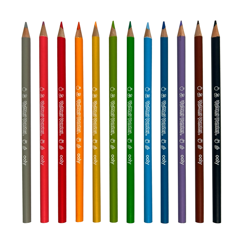 Yummy Yummy: Scented Colored Pencils (Set of 12)