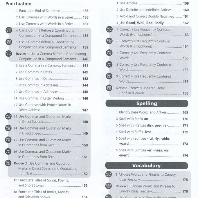 Language Fundamentals, Workbook Grade 4