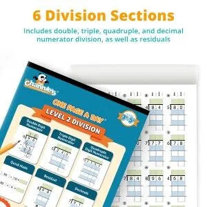 Channie's: One Page a Day Level 2 Division Workbook