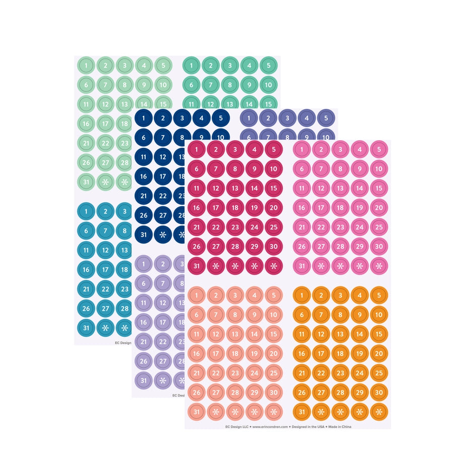 Colorful Date Dots