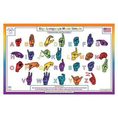 Sign Language Made Simple Placemat