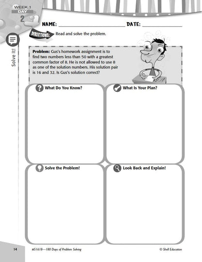 180 Days: Problem Solving for Sixth Grade