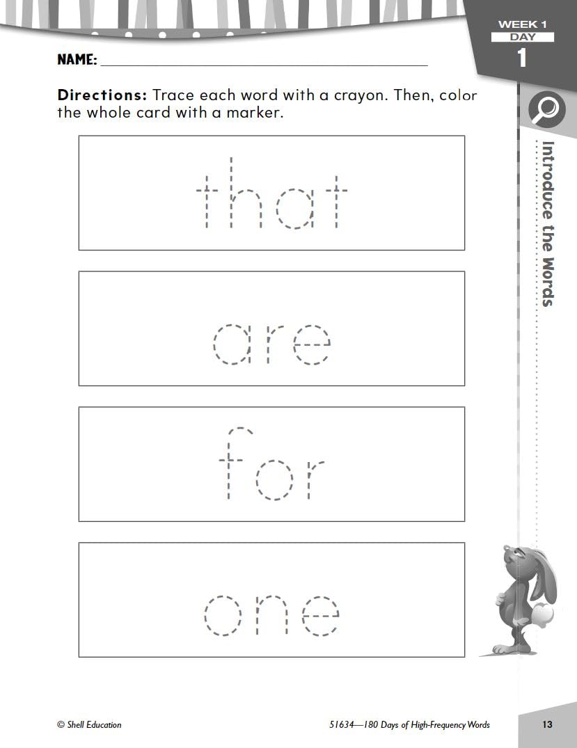 180 Days: High-Frequency Words for First Grade
