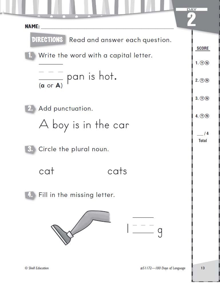 180 Days: Language for Kindergarten