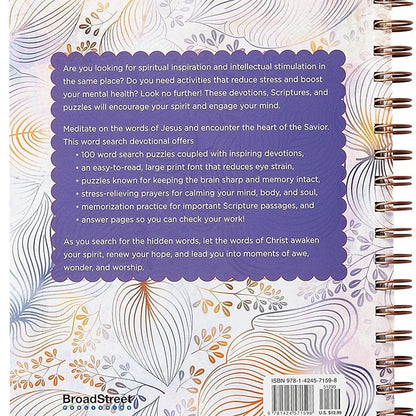 100 Meditations on the Words of Jesus Word Search Devotional