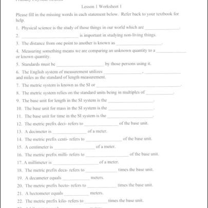 Friendly Physical Science Student Workbook