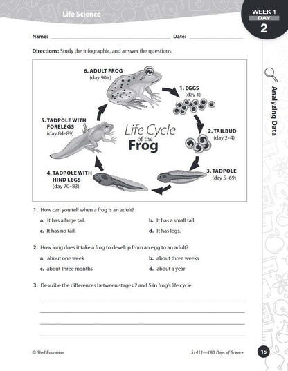 180 Days: Science for Fifth Grade