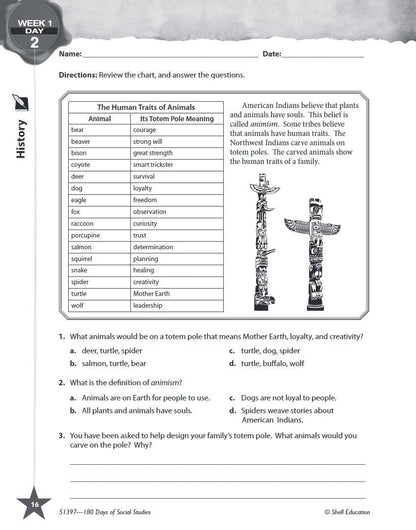 180 Days: Social Studies for Fifth Grade
