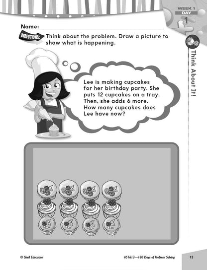 180 Days: Problem Solving for First Grade