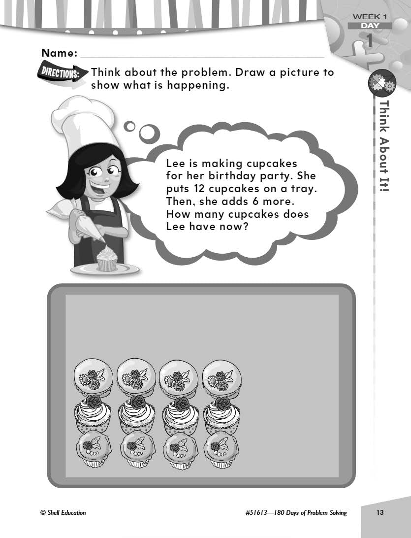 180 Days: Problem Solving for First Grade