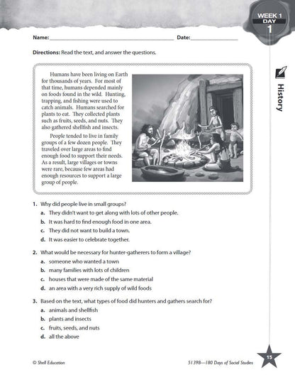 180 Days: Social Studies for Sixth Grade