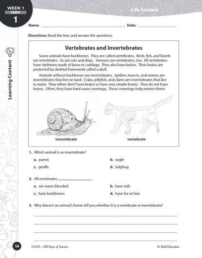 180 Days: Science for Fourth Grade