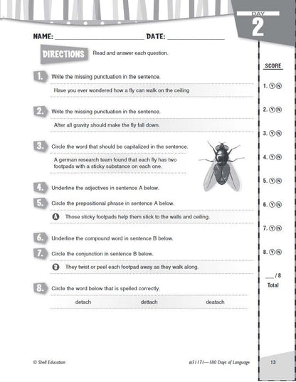 180 Days: Language for Sixth Grade