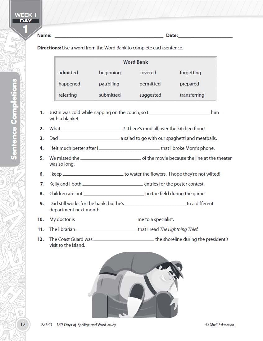 180 Days: Spelling and Word Study for Fifth Grade